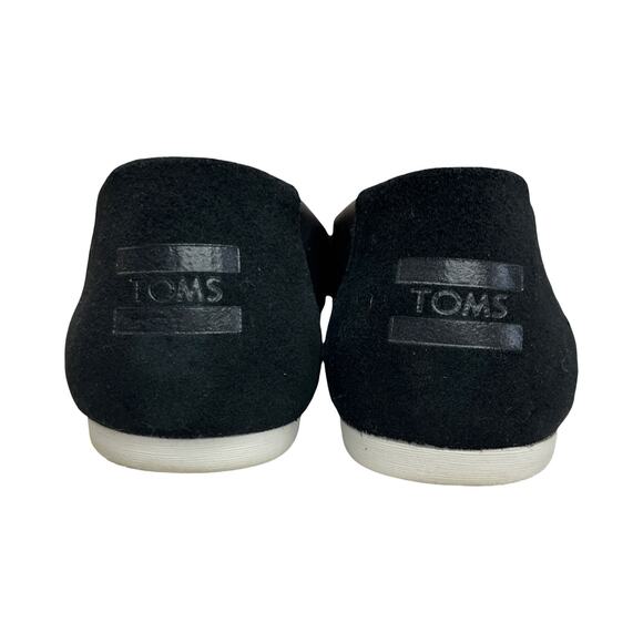 TOMS x Star Wars Darth Vader Black Leather Classic Slip Ons Women’s 8.5 - Picture 7 of 14